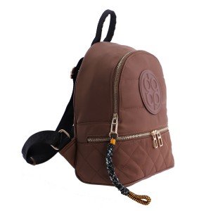 MOCHILA CASTAÑA Y DORADA - DON ALGODON 0MI2943306
